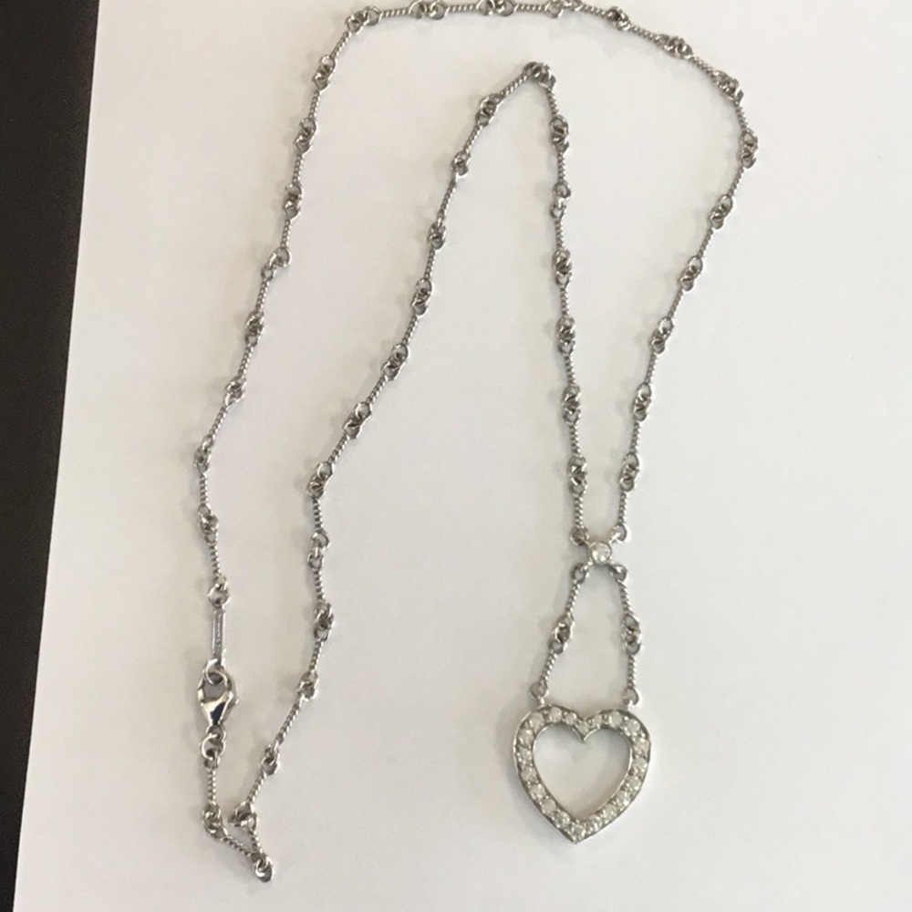 Authentic Tiffany diamond heart necklace